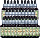 Yarrow (Achillea Millefolium) Glycerite, Organic Dry Flowers Alcohol- Free Liquid Extract (Nama Merek: HerbalTerra, Proughtly Made in USA) 30x2 Fl.oz (30x60 ml)