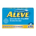 Aleve Caplets, Naproxen Sodium 220 mg (NSAID), Pain Reliever / Fever Reducer, # 1 Orthopedic Surgeon Rekomendaded, 270 Count