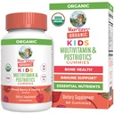 MaryRuth Organics Kids Vitamin 124; USDA Organik 124; Multivitamin Gummies + Postbics untuk Ages 4 + 124; Lacnoillus Rhamnosus 124; Vegan 124; Non-GMO 124; 60 Count