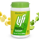 Angkat Glust 124; Fast- Akting Gerible Chewable Energy Tablet 124; Lemon & Lime 14; 50 ct Jar (Paket 1)