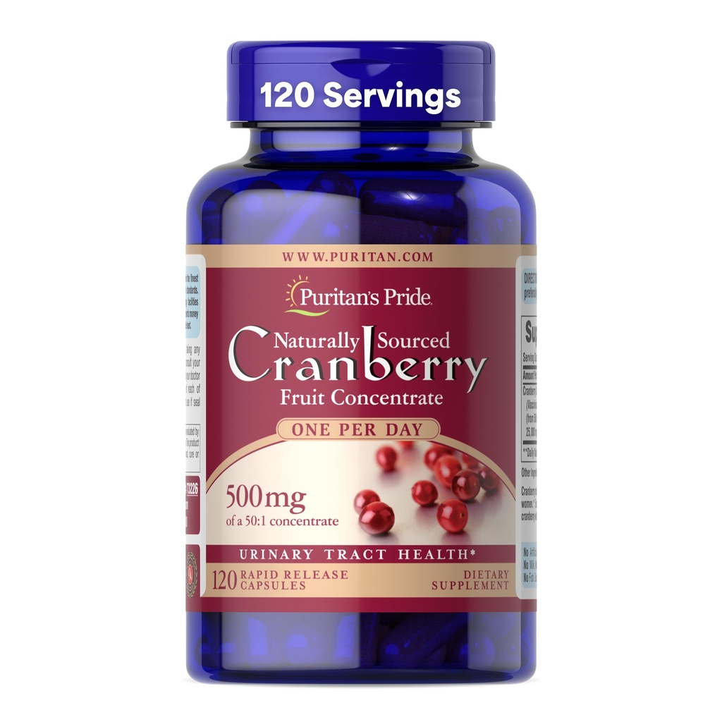 Puritan 's Pride One A Day Cranberry - 120 Capsules Supports Urinary Health