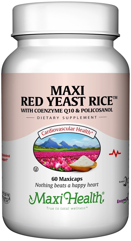 Maxi Health, Maxi Red Yeast Rice Complex (600 Mg), 60 Kapsul