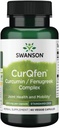 Swanson Kontrol Lepaskan Curqfen Curcumin / Furugreek Kompleks 60 Veg Capsules
