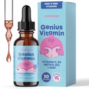 JoySpring Kids B Complex 124; Vitamin B Liquid Drops with Elderberry, Zinc & Vitamin C 124; Dukung untuk Overall Wellness (1 flyoz) 30 Servings