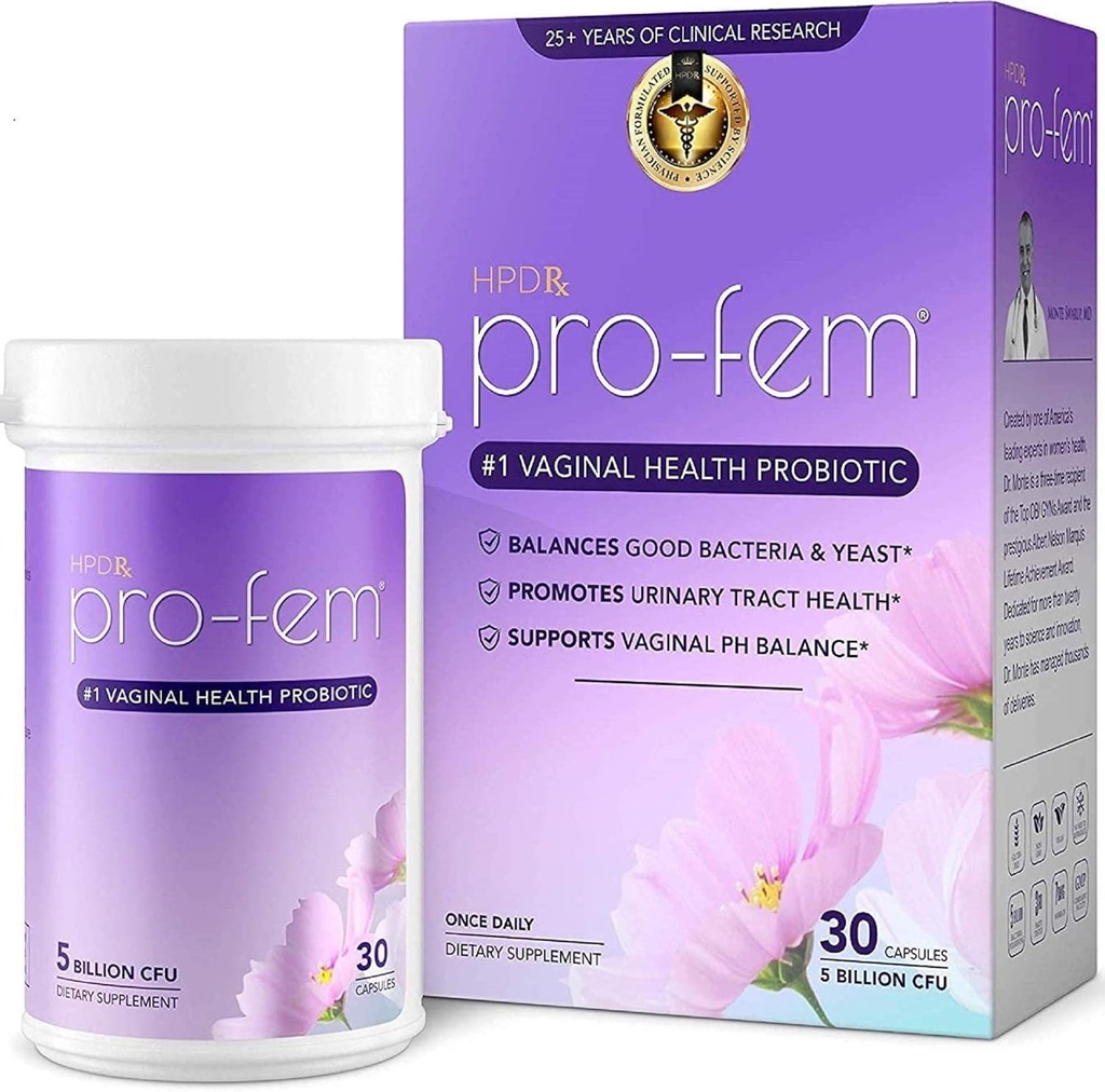 HPD Rx Pro-Fem # 1 Vaginal Health Probiotic 124; Vaginal Progress 124; secara klinis Proven ke Progress Yeast & PH Balance, Urinary Tract Health 124; Feminin Programles 124; Bekerja dalam 7 hari setelah 124; 30 Capsules 124; 1 Pack