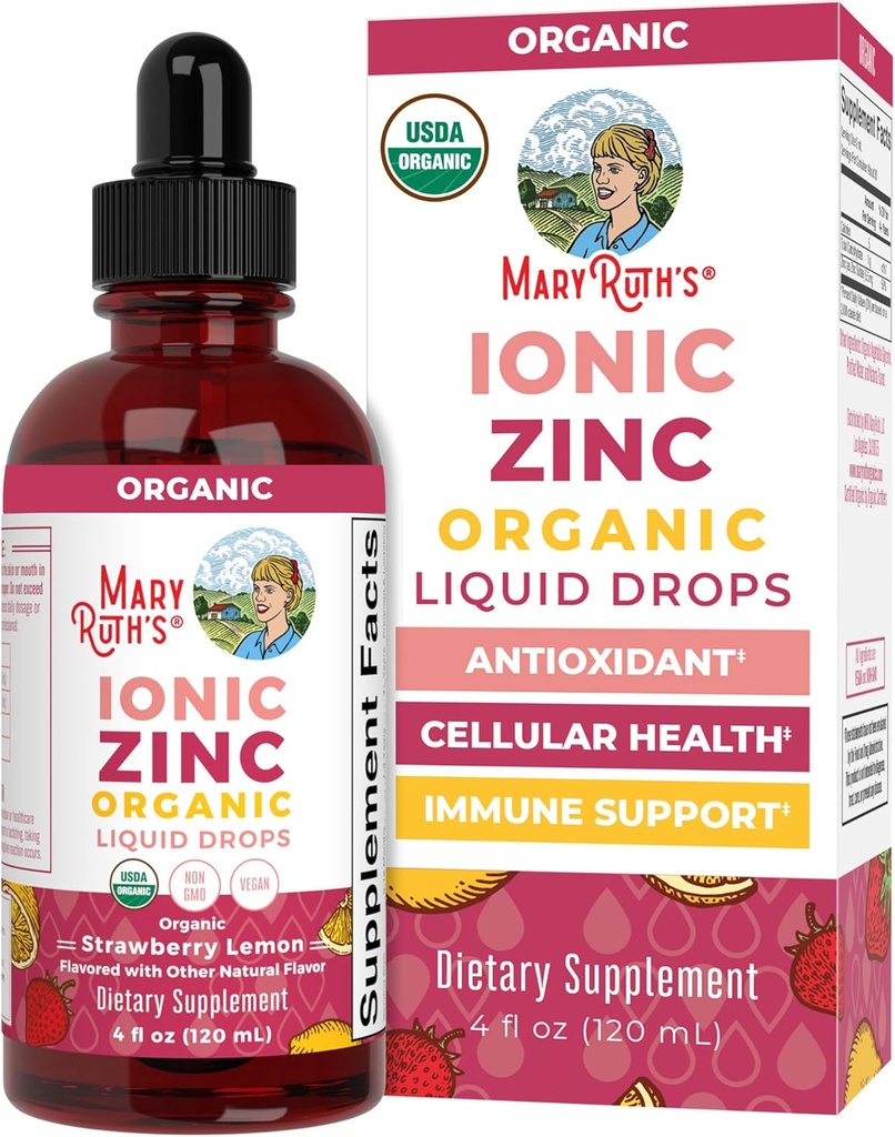 MaryRuth Organik Organik Strawberry Lemon Ionic Zinc, 4 FZ