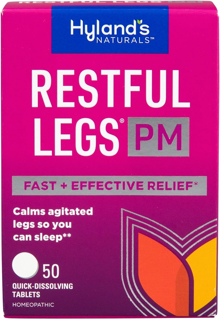 Hyland Restful Legs PM, Femula Malam, Calms Agited Legs so You Can Sleep, 50 Quick Dissoling Tablets (Paket 3)