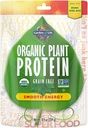 Garden of Life Organic Plant Protein Smooth Energy Pounder, 10 pelayan - Vegan, Grain Free Plant Based Protein Shake dengan Yerba Mate, Vitamin B12, Propoles & Enzymes, 15g Protein