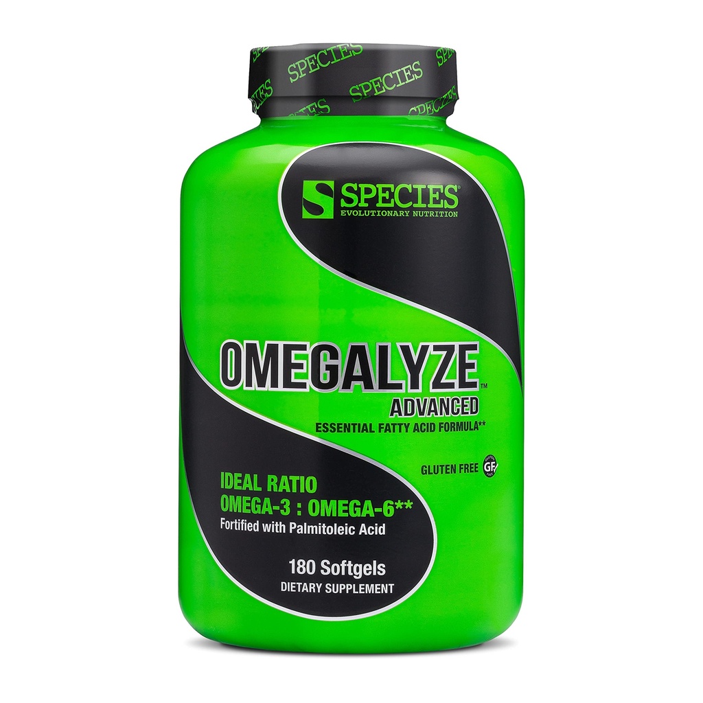 Species Nemegalyze Support Omegalyze, Estist Acid Formula, Supplemen Bantuan Perbaikan, Omega 3.6 dan 7 Formula, 180 Kapsul