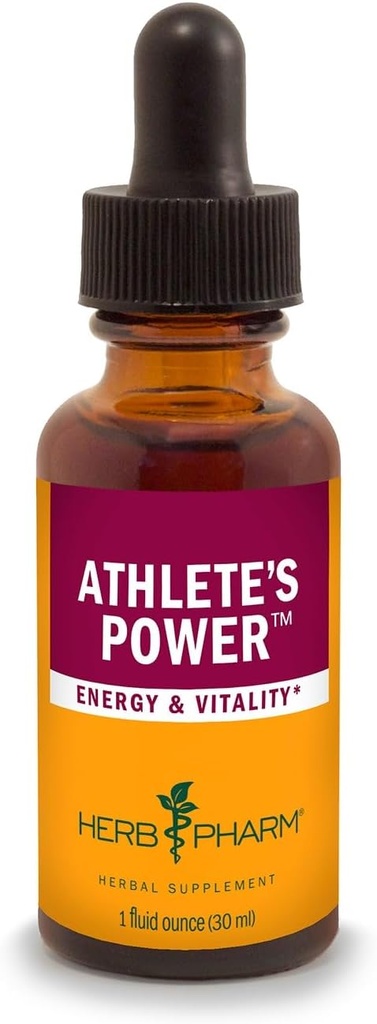 Herb Pharm Athlete Power Liquid Herbal Formula untuk Energi dan Vitalitas - 1 Ounce (FSTEROL01)