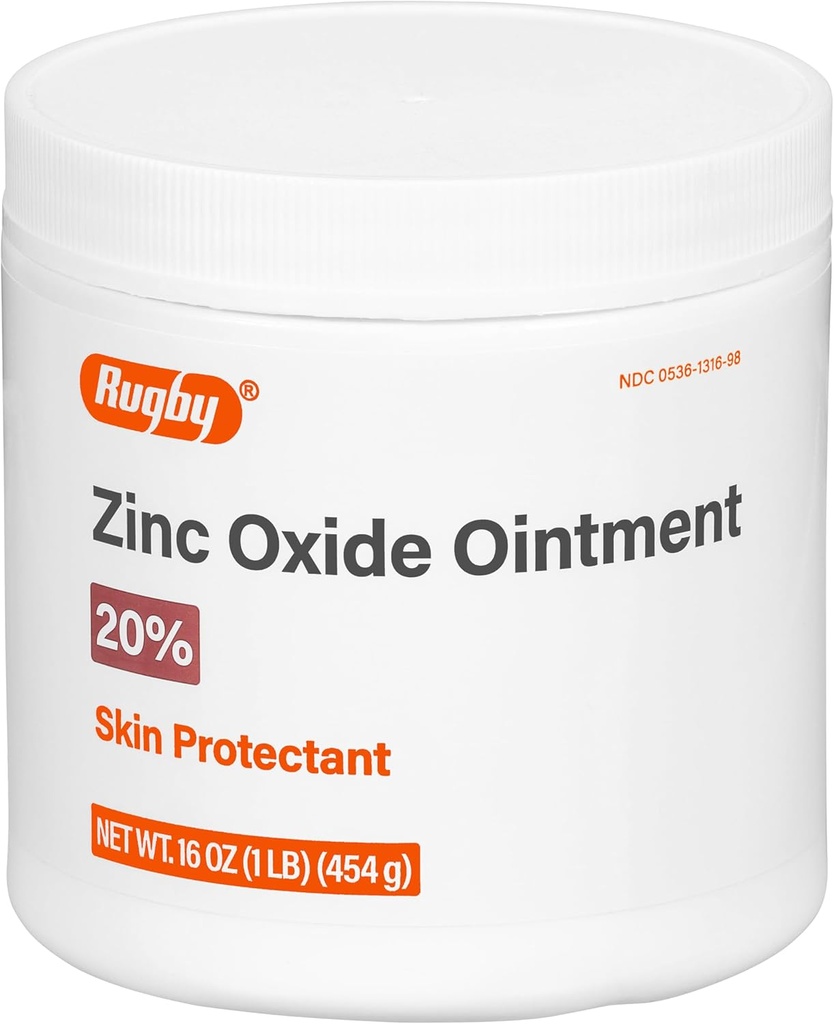 Rugby Zinc Oxide Overskin Protectant - 20% - 16 Oz (1lb) (454 g) (1 Pack)