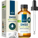 WoldoHealth DMSO 99.9% Farmasi Tingkat - FT-IR Divealified Dimetil Sulfoxide, Low Odor Solvent dalam Glass Bottle dengan Precision Dropper (3.38 oz)
