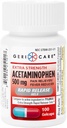 Gericare Ekstra Kekuatan Acetaminophen 500mg Rapid Rapid Gelcaps, Relief 100 Hitung (Paket 1)