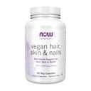 NOW Foods Solutions, Vegan Hair, Skin & Nails, Nutronation Support with 5.000 mcg Biotin, 90 Veg Capsules