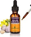Herb Pharm Mullein Bawang Herbal Oil - berisi Calendula, Bawang, Bunga Mullein, St John 's Welt, Olive Oil, 1 Ounce