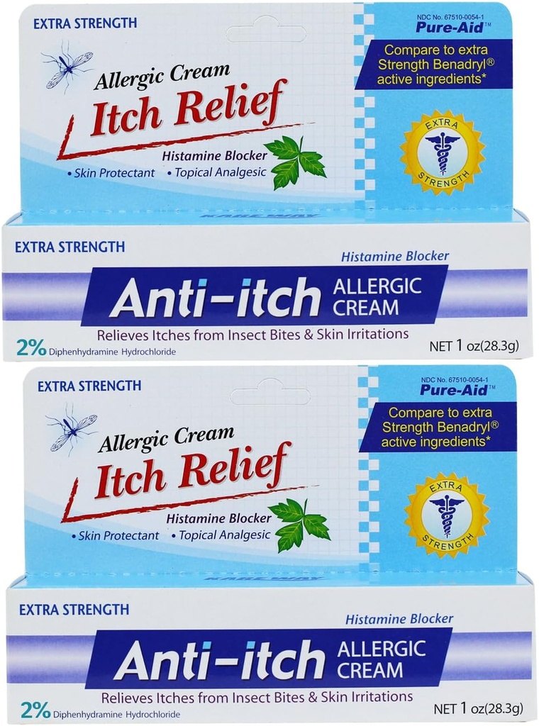 Anti- Itch Allergic Cream - 1oz (2 Pack)