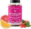 Metabolisme untuk-Nya - Appetite & Metabolism Dukungan bagi Perempuan - Kurb Crauges, Mengurangi Intake Caloric & Prolect Feelings of Fullness - Berine, Chromium Picolinate & Guarana - 60 Veg Capsules