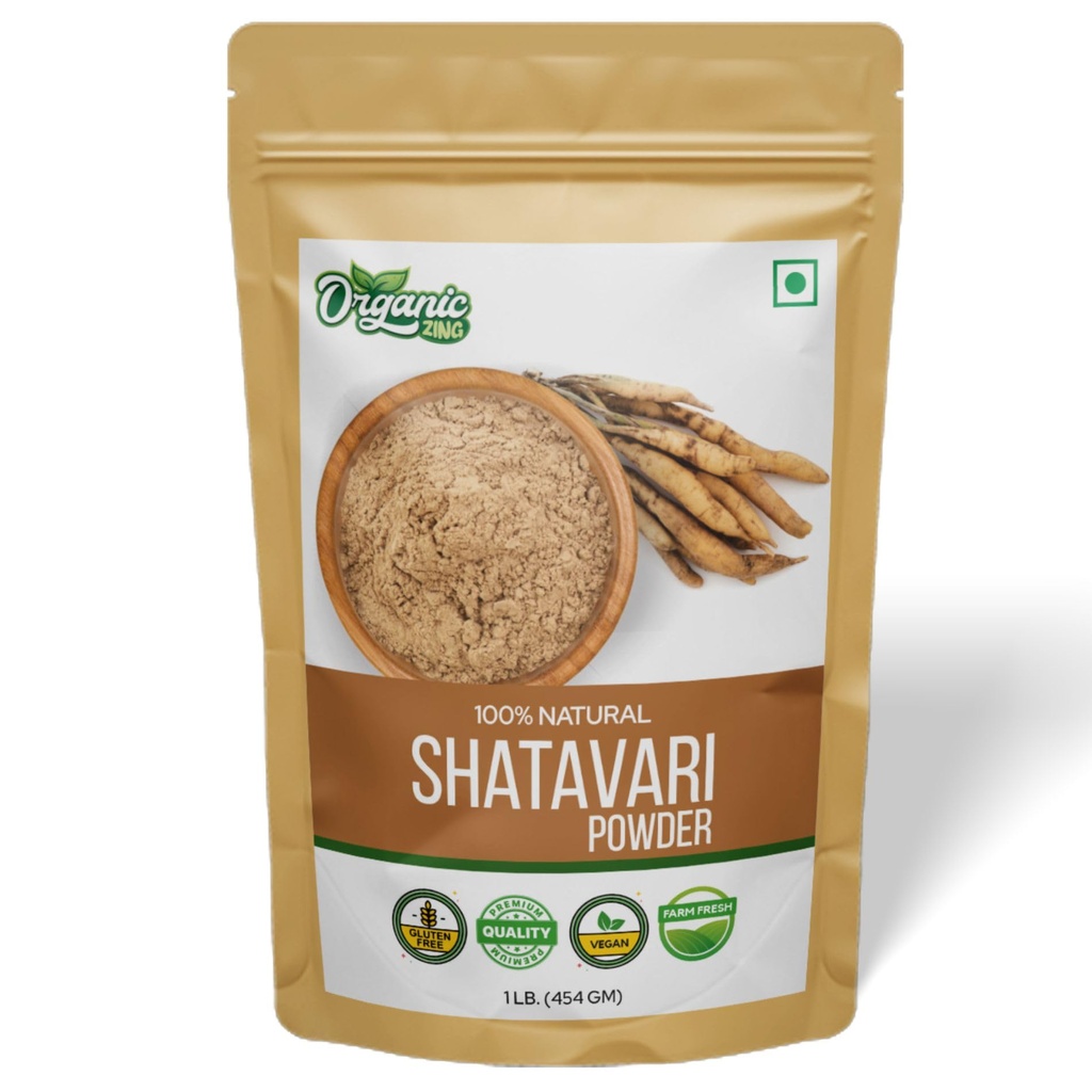 Bubuk Shatavari Organik untuk Kesehatan 16 oz (454 gram) Paket 1