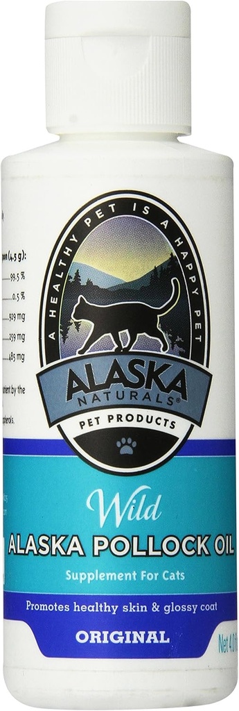 Alaska Pet Product Pollock Oil untuk Anjing, botol 4 Ounce