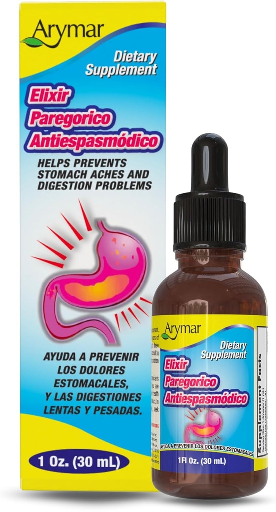 Arymar Elixir Paregorico Antiespasmodico - Digetsy Supplemen - 1 oz