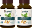 Suplemen Himalaya Turmeric 95 dengan Curcumin / Curcuminoid, Dukungan Bersama dan Otot, Optimum Flexibility dan Mobility, 600 mg, Non-GMO, Vegan, Gluten Bebas, 60 Kasules, 2 Paket, Supply 60 Hari