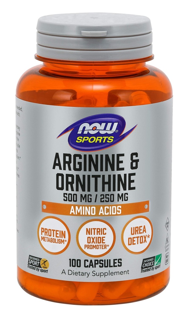 Now Foods Arginine Ornitine 100 Caps