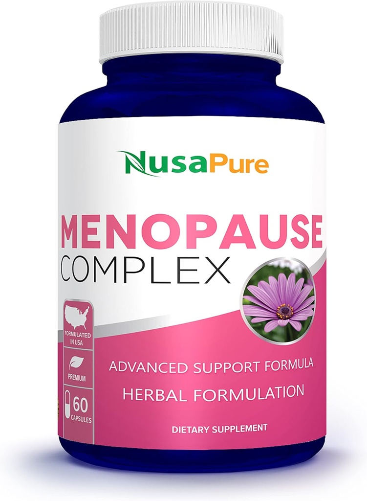 NusaPure Menopause Complex: Hitam Cohosh dan Herbal Ingrediens - 60 Capsules