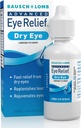 Bausch & Lomb Advanced Eye Relief, Lubricant Eyedrops for Dry Eye, Moisturizing & Soothing, Replenshes for Fast & Long- Lasting Relief, 1 Fl Oz (Pack of 3)
