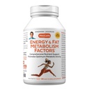 ANDREW LESSMAN Energy and Fat Metabolism Faktor 180 Capsules - Promotes Optimum Fat Burning and Energy Metabolism, dengan Carnitine, Green Tea, Guarana, Ginseng, B-Complex. Mudah untuk menelan Kapsul