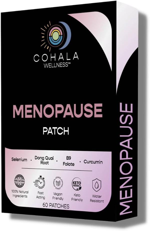 Patch Relief Menopause (Supply 60 Hari) - Dong Quai Root, Selenium, Curcumin, Filate - 60 Patch
