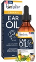 Minyak Telinga Organik untuk Infeksi Telinga - Eardrops Alam untuk Pencegahan Infeksi, Ear Perenang & Wax Removal - Anak-anak, Dewasa, Bayi, Earache Anjing Remedy - dengan Mullein, Garlic, Calendula, Dibuat di Amerika Serikat