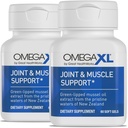 Tambahan Dukungan Bersama OmegaXL - Dukungan Otot Alam, Minyak Mussel Hijau Lip, Pil Gel Lembut, Bebas Drug, 60 Cacah (2 Pack)