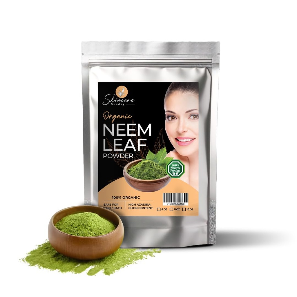 Bubuk daun organik untuk Skin, Rambut & Mandi - Murni & Natural 124; Enhances Glow - 1 Pound