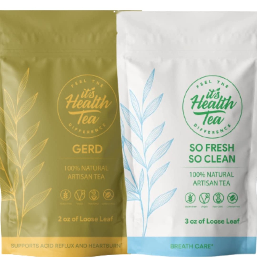 Digeptical + Breath Care Bundle: Tea for JERD / Acid Reflux / Heartburn Aid with Breath Care From The Inside Out