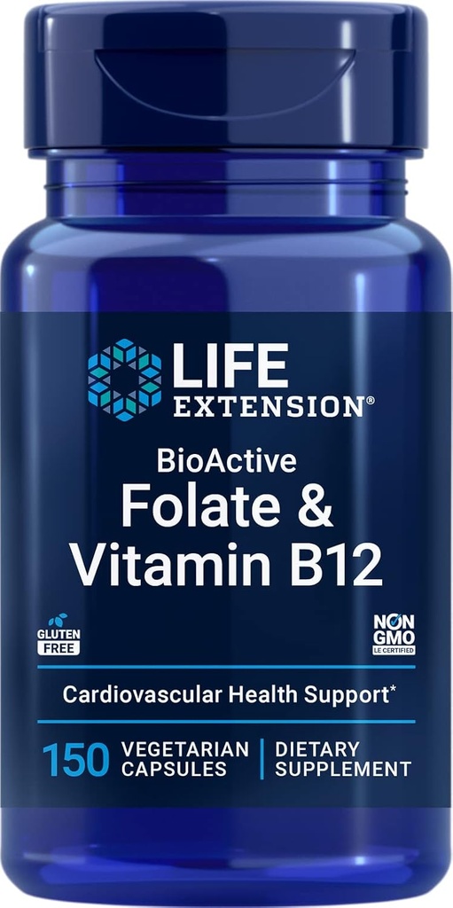 Ekstensi Hidup BioAktif Membusuk & Vitamin B12, 150 Kapsul Vegetarian