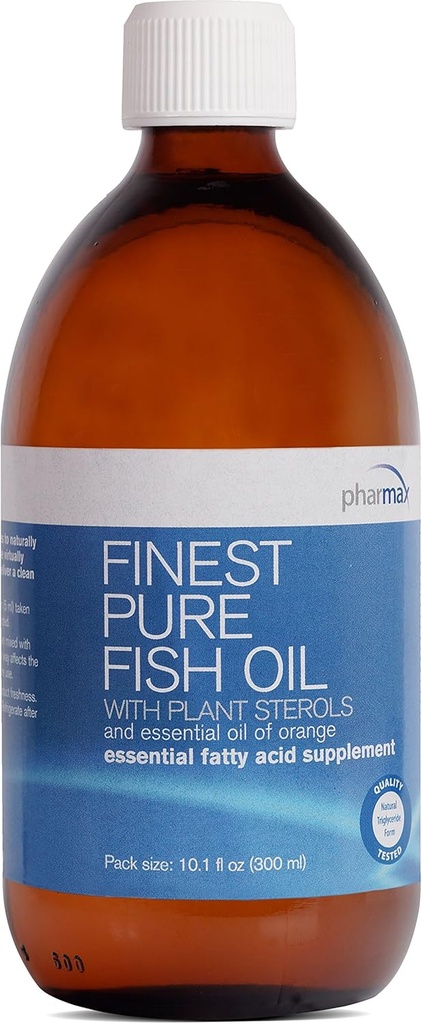 Pharmax Finest Pure Fish Oil 124; dengan Tanaman Steros dan Estox Oil Orange untuk mendukung Optimal Cardiovaskular Health 124; 101 fs. oz.