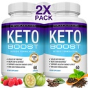 Keto Boost Diet Pil Ketosis Supplemen - Keto Eksogenous Keto Formula Dukungan Energi & Fokus, Ketones Lanjutan untuk Diet Ketogenik, untuk Perempuan Pria