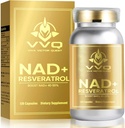 120 Capsule NAD + Supplement 1000 mg - Benar NAD + Resveratrol, NMN Alternatif untuk Anti- Aging