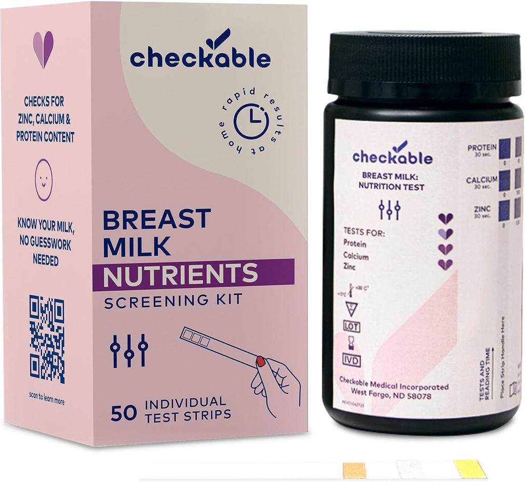 Tes susu Breast yang dapat diperiksa untuk Makanan Aman dan Percaya Diri, 30 Secs Home Milk Screening untuk Breastmilk - 50 Count