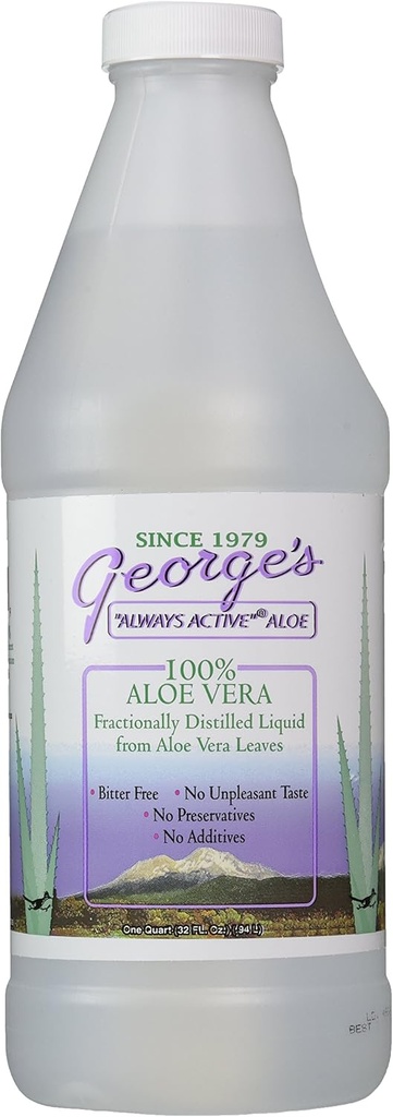 Georges Aloe Vera Drink, Cair 32 Fl Oz (Paket 1)