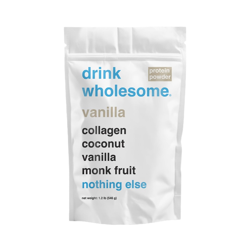 minuman sehat Vanila Collagen Powder 124; untuk Sensitive Attenach 124; Gut Friend4; Admity & Dairless Free A124; No Articial Sweeteners 124; No Bloating, Farts or Gas 124; No Constipation or Diwine