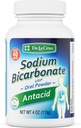 De La Cruz Pure Sodium Bicarbonate - USP Grade Bicarbonate of Soda - 100% Pure Baking Soda - Aluminum Free Antax Powder untuk Heartburn & Indistriatles - Packed in USA, 4 OZ.