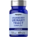 Piping Rock Cranberry Complex Suplement: 124; 60 Capsules 124; dengan D-Mannose dan Probiotic Blend for Women and Men 124; Advanced Urinary Formula 124; Non-GMO, Gluten Free