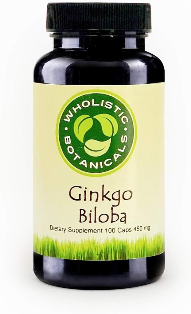 Ginkgo Biloba Kapsule - Suplemen Memori untuk Persediaan Energi - 100 ct