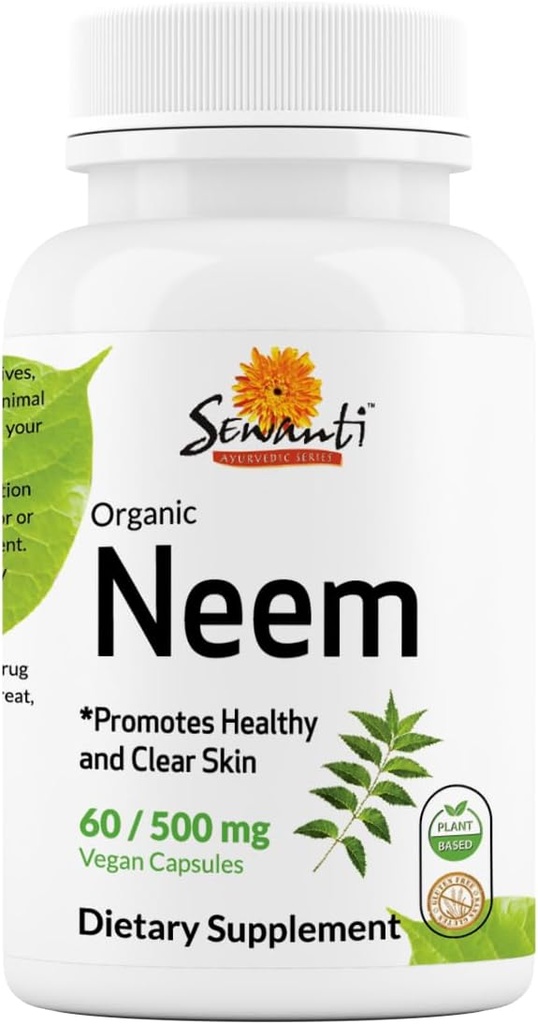 Sewanti Neem Capsules - Potacy Extract Capsule, Herbal Suplement for Skin Health & Imune Support - Digetical Balance Capsules 500mg