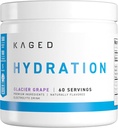 Kaged Hydration Electrolytes Powder 124; Glacier Grape 124; Hydra- Charge Sports Drink Mix, Pra, Post, Intra Workout 124; Low Carb, Vegan, Gluten Free 124; Suplemen untuk Pria & Women & Women 124; 60