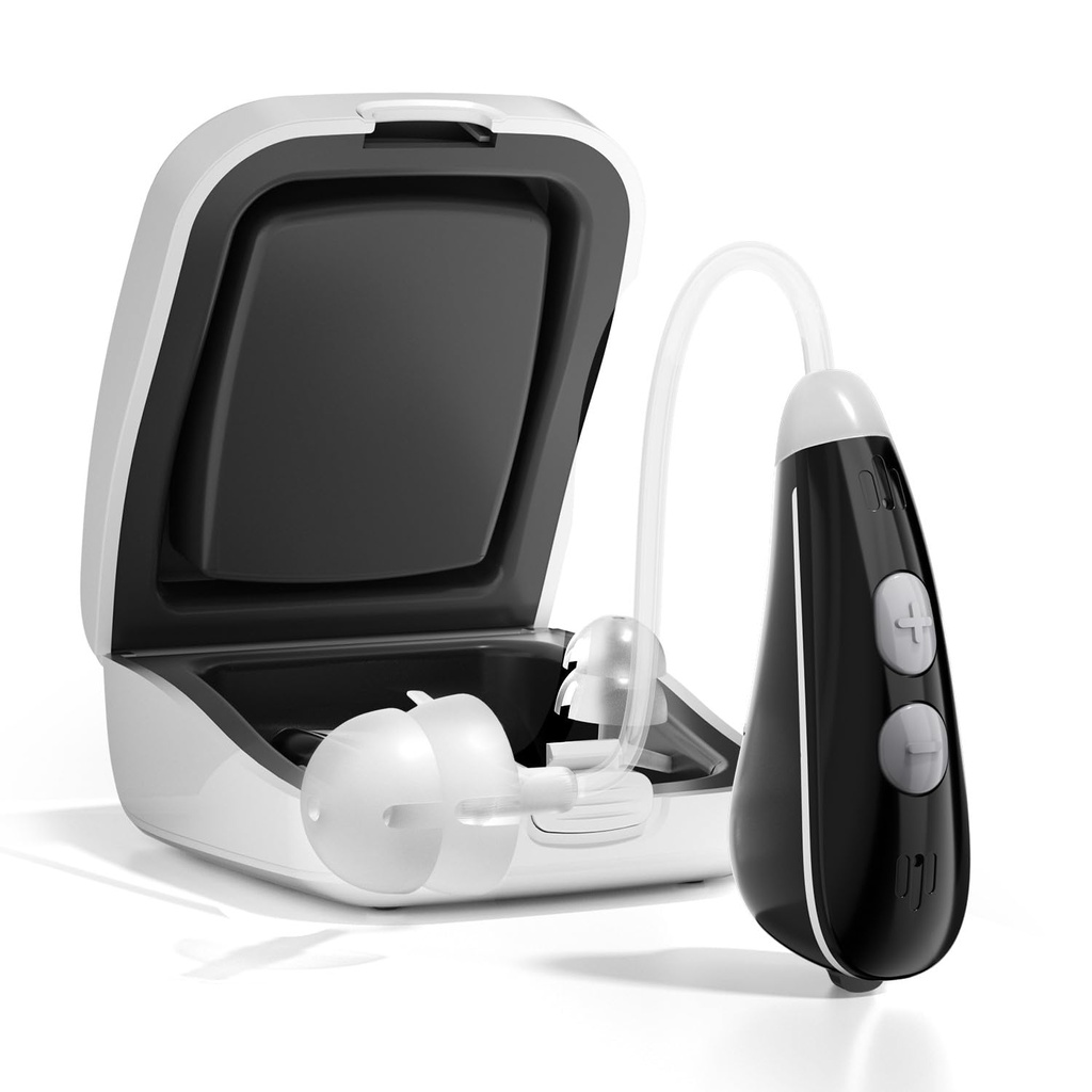 Edit Ceretone untuk Senior - Nexus OTC Hearing Aids with Superior Sound, Discreet & Light Weight, Great Gift, Black