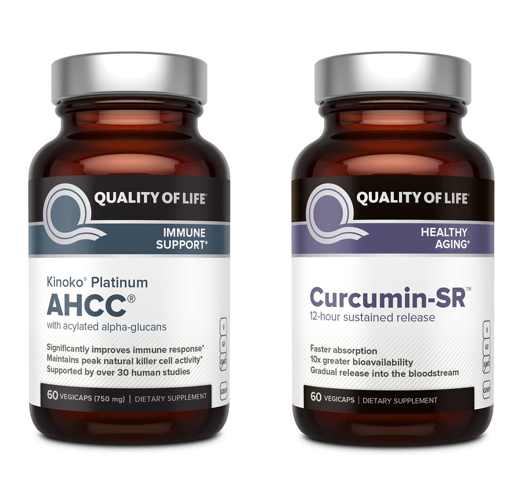 Kualitas Hidup Kinoko Platinum AHCC Mushroom Ekstrak dan Mikroaktif Curcumin SR