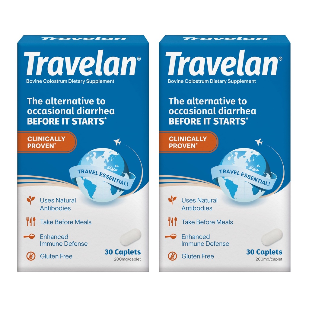 AntiDiare Pil Bantuan Mencegah Diare Traveller Sebelum Ini Mulai, Secara klinis Proven, Perjalanan Essensial, Drug-Free Colostrum, Natural Digetical dan Immune Dukungan Suppplemen, 60 Count