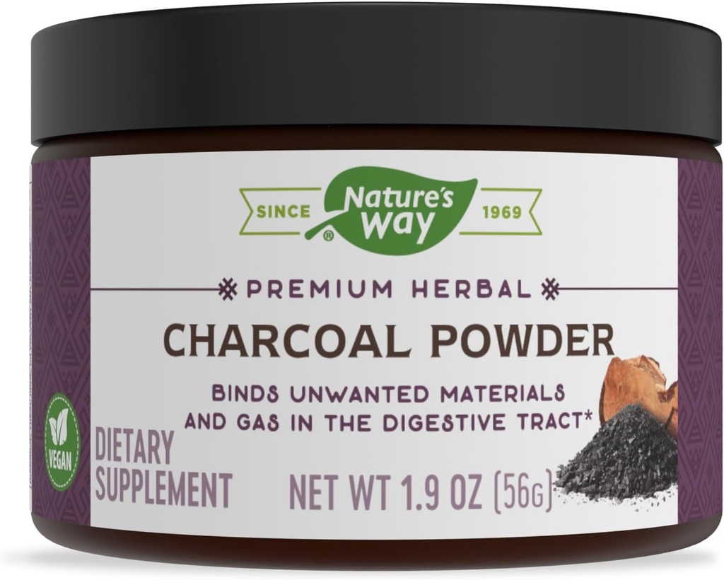 Nature 's Way Premium Herbal Arang Powder, 800 mg Per service; Powder; BPA Free Packaging (Packaging May Vary)